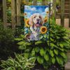 Clumber Spaniel in Sunflowers Garden Flag Mailbox Flag Decorative Yard Flag Banner Outside Patio Artwork Yard Flower Beds, Garden Size, Multicolor