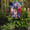 Rat Terrier Patriotic American Garden Flag Mailbox Flag Decorative Yard Flag Banner Outside Patio Artwork Yard Flower Beds, Garden Size, Multicolor