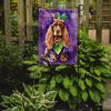 English Cocker Spaniel King of Mardi Gras Garden Flag Mailbox Flag Decorative Yard Flag Banner Outside Patio Artwork Yard Flower Beds, Garden Size