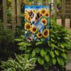 Jack Russell Terrier in Sunflowers Garden Flag Mailbox Flag Decorative Yard Flag Banner Outside Patio Artwork Yard Flower Beds, Garden Size