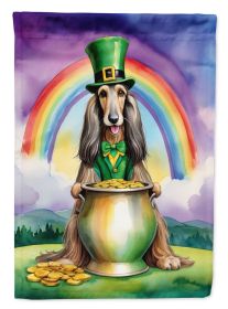 Afghan Hound St Patrick's Day Garden Flag Mailbox Flag Decorative Yard Flag Banner Outside Patio Artwork Yard Flower Beds, Garden Size, Multicolor