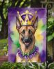 Belgian Malinois King of Mardi Gras Garden Flag Mailbox Flag Decorative Yard Flag Banner Outside Patio Artwork Yard Flower Beds, Garden Size