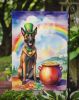 Belgian Malinois St Patrick's Day Garden Flag Mailbox Flag Decorative Yard Flag Banner Outside Patio Artwork Yard Flower Beds, Garden Size, Multicolor