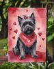 Cairn Terrier My Valentine Garden Flag Mailbox Flag Decorative Yard Flag Banner Outside Patio Artwork Yard Flower Beds, Garden Size, Multicolor