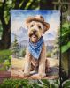 Wheaten Terrier Cowboy Welcome Garden Flag Mailbox Flag Decorative Yard Flag Banner Outside Patio Artwork Yard Flower Beds, Garden Size, Multicolor