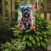 Bouvier des Flandres Luau Garden Flag Mailbox Flag Decorative Yard Flag Banner Outside Patio Artwork Yard Flower Beds, Garden Size, Multicolor