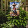 Miniature Pinscher Cowboy Welcome Garden Flag Mailbox Flag Decorative Yard Flag Banner Outside Patio Artwork Yard Flower Beds, Garden Size, Multicolor