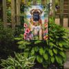 Bullmastiff Luau Garden Flag Mailbox Flag Decorative Yard Flag Banner Outside Patio Artwork Yard Flower Beds, Garden Size, Multicolor