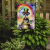 Schnauzer St Patrick's Day Garden Flag Mailbox Flag Decorative Yard Flag Banner Outside Patio Artwork Yard Flower Beds, Garden Size, Multicolor