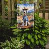 Bedlington Terrier Cowboy Welcome Garden Flag Mailbox Flag Decorative Yard Flag Banner Outside Patio Artwork Yard Flower Beds, Garden Size, Multicolor