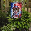Staffordshire Bull Terrier Patriotic American Garden Flag Mailbox Flag Decorative Yard Flag Banner Outside Patio Artwork Yard Flower Beds, Garden Size