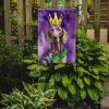 Weimaraner King of Mardi Gras Garden Flag Mailbox Flag Decorative Yard Flag Banner Outside Patio Artwork Yard Flower Beds, Garden Size, Multicolor