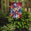 Wheaten Terrier Patriotic American Garden Flag Mailbox Flag Decorative Yard Flag Banner Outside Patio Artwork Yard Flower Beds, Garden Size