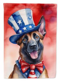 Belgian Malinois Patriotic American Garden Flag Mailbox Flag Decorative Yard Flag Banner Outside Patio Artwork Yard Flower Beds, Garden Size