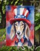 Saluki Patriotic American Garden Flag Mailbox Flag Decorative Yard Flag Banner Outside Patio Artwork Yard Flower Beds, Garden Size, Multicolor