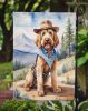 Otterhound Cowboy Welcome Garden Flag Mailbox Flag Decorative Yard Flag Banner Outside Patio Artwork Yard Flower Beds, Garden Size, Multicolor