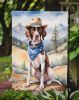 Pointer Cowboy Welcome Garden Flag Mailbox Flag Decorative Yard Flag Banner Outside Patio Artwork Yard Flower Beds, Garden Size, Multicolor