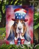 Basset Hound Patriotic American Garden Flag Mailbox Flag Decorative Yard Flag Banner Outside Patio Artwork Yard Flower Beds, Garden Size, Multicolor