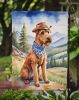 Irish Terrier Cowboy Welcome Garden Flag Mailbox Flag Decorative Yard Flag Banner Outside Patio Artwork Yard Flower Beds, Garden Size, Multicolor