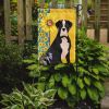 Summer Sunflowers Natural Eared Black Boxer Garden Flag Mailbox Flag Decorative Yard Flag Banner Outside Patio Artwork Yard Flower Beds, Garden Size