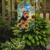 Welsh Terrier in Sunflowers Garden Flag Mailbox Flag Decorative Yard Flag Banner Outside Patio Artwork Yard Flower Beds, Garden Size, Multicolor