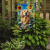 Golden Retriever in Sunflowers Garden Flag Mailbox Flag Decorative Yard Flag Banner Outside Patio Artwork Yard Flower Beds, Garden Size, Multicolor
