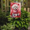 Maltipoo My Valentine Garden Flag Mailbox Flag Decorative Yard Flag Banner Outside Patio Artwork Yard Flower Beds, Garden Size, Multicolor