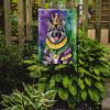 Norwegian Elkhound King of Mardi Gras Garden Flag Mailbox Flag Decorative Yard Flag Banner Outside Patio Artwork Yard Flower Beds, Garden Size