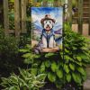 Old English Sheepdog Cowboy Welcome Garden Flag Mailbox Flag Decorative Yard Flag Banner Outside Patio Artwork Yard Flower Beds, Garden Size