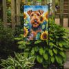 Airedale Terrier in Sunflowers Garden Flag Mailbox Flag Decorative Yard Flag Banner Outside Patio Artwork Yard Flower Beds, Garden Size, Multicolor