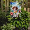 Brittany Spaniel Luau Garden Flag Mailbox Flag Decorative Yard Flag Banner Outside Patio Artwork Yard Flower Beds, Garden Size, Multicolor