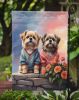 Lhasa Apso Two Hearts Garden Flag Mailbox Flag Decorative Yard Flag Banner Outside Patio Artwork Yard Flower Beds, Garden Size, Multicolor