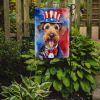 Airedale Terrier Patriotic American Garden Flag Mailbox Flag Decorative Yard Flag Banner Outside Patio Artwork Yard Flower Beds, Garden Size