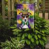 Jack Russell Terrier King of Mardi Gras Garden Flag Mailbox Flag Decorative Yard Flag Banner Outside Patio Artwork Yard Flower Beds, Garden Size