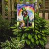 German Wirehaired Pointer St Patrick's Day Garden Flag Mailbox Flag Decorative Yard Flag Banner Outside Patio Artwork Yard Flower Beds, Garden Size