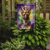 Belgian Malinois King of Mardi Gras Garden Flag Mailbox Flag Decorative Yard Flag Banner Outside Patio Artwork Yard Flower Beds, Garden Size