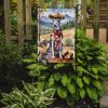 Whippet Cowboy Welcome Garden Flag Mailbox Flag Decorative Yard Flag Banner Outside Patio Artwork Yard Flower Beds, Garden Size, Multicolor