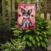 Papillon My Valentine Garden Flag Mailbox Flag Decorative Yard Flag Banner Outside Patio Artwork Yard Flower Beds, Garden Size, Multicolor