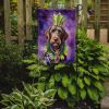 German Wirehaired Pointer King of Mardi Gras Garden Flag Mailbox Flag Decorative Yard Flag Banner Outside Patio Artwork Yard Flower Beds, Garden Size