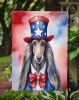 Afghan Hound Patriotic American Garden Flag Mailbox Flag Decorative Yard Flag Banner Outside Patio Artwork Yard Flower Beds, Garden Size, Multicolor