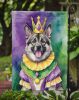 Norwegian Elkhound King of Mardi Gras Garden Flag Mailbox Flag Decorative Yard Flag Banner Outside Patio Artwork Yard Flower Beds, Garden Size