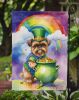 Brussels Griffon St Patrick's Day Garden Flag Mailbox Flag Decorative Yard Flag Banner Outside Patio Artwork Yard Flower Beds, Garden Size, Multicolor