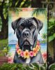 Cane Corso Luau Garden Flag Mailbox Flag Decorative Yard Flag Banner Outside Patio Artwork Yard Flower Beds, Garden Size, Multicolor