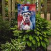 White Boxer Patriotic American Garden Flag Mailbox Flag Decorative Yard Flag Banner Outside Patio Artwork Yard Flower Beds, Garden Size, Multicolor