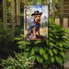 Welsh Terrier Cowboy Welcome Garden Flag Mailbox Flag Decorative Yard Flag Banner Outside Patio Artwork Yard Flower Beds, Garden Size, Multicolor