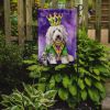 Komondor King of Mardi Gras Garden Flag Mailbox Flag Decorative Yard Flag Banner Outside Patio Artwork Yard Flower Beds, Garden Size, Multicolor