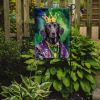 Flat-Coated Retriever King of Mardi Gras Garden Flag Mailbox Flag Decorative Yard Flag Banner Outside Patio Artwork Yard Flower Beds, Garden Size