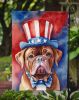 Dogue de Bordeaux Patriotic American Garden Flag Mailbox Flag Decorative Yard Flag Banner Outside Patio Artwork Yard Flower Beds, Garden Size