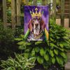 American English Coonhound King of Mardi Gras Garden Flag Mailbox Flag Decorative Yard Flag Banner Outside Patio Artwork Yard Flower Beds, Garden Size