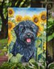 Puli in Sunflowers Garden Flag Mailbox Flag Decorative Yard Flag Banner Outside Patio Artwork Yard Flower Beds, Garden Size, Multicolor